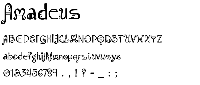 Amadeus font