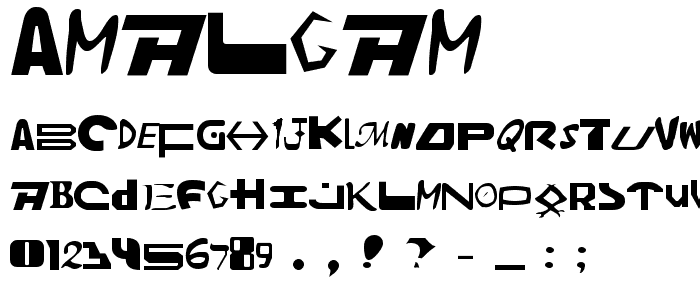 Amalgam font