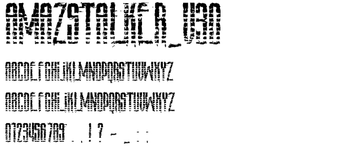 AmazS_T_A_L_K_E_R_v_3_0 font