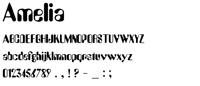 Amelia font