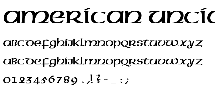 American-Uncial-Normal font