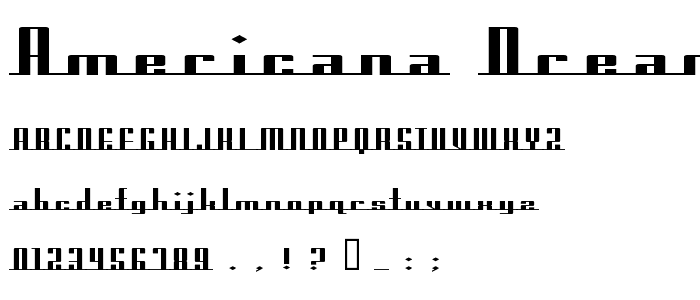 Americana Dreams ExpUpright font