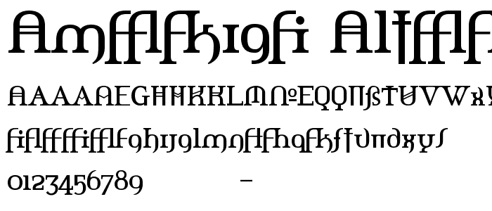 Amerika Alternates font