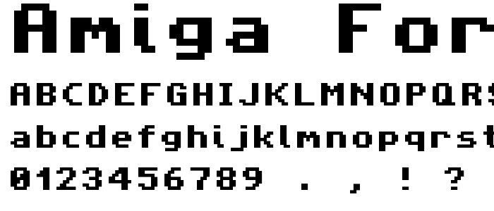 Amiga Forever Pro font