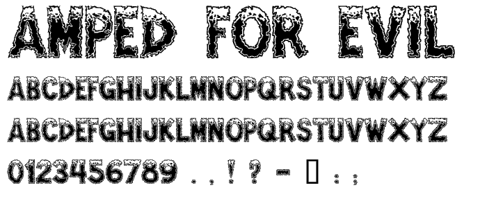 Amped For Evil font