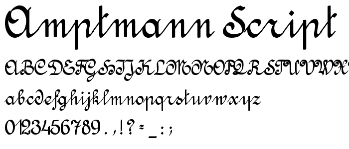 Amptmann Script font