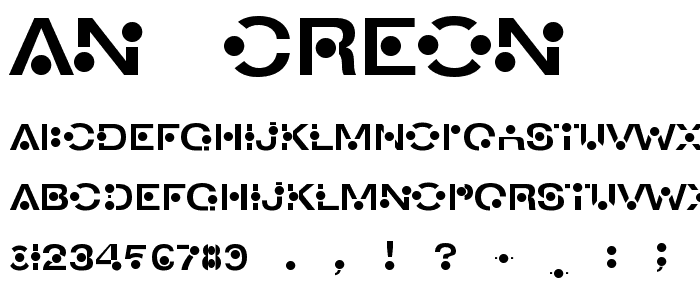 An Creon font