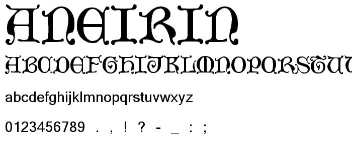 Aneirin font