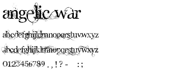 Angelic War font