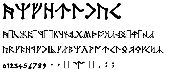 Angerthas font