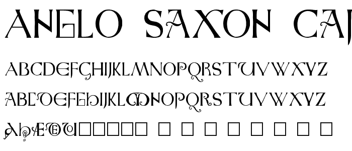 Anglo-Saxon Caps font