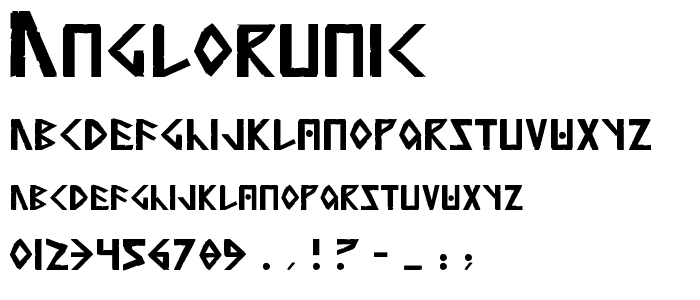 Anglorunic font