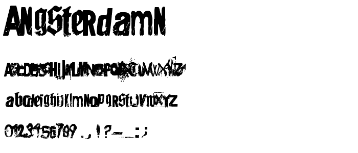 Angsterdamn font