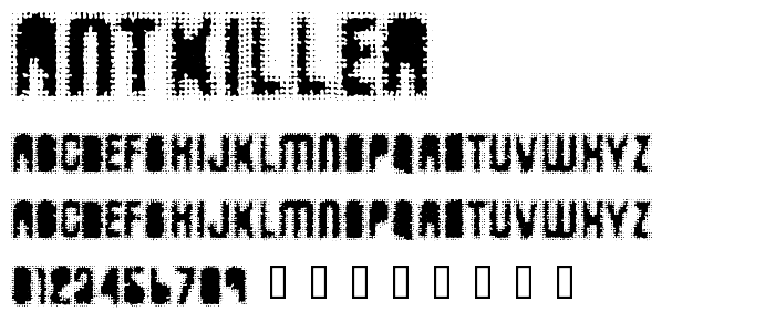 AntKiller font