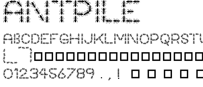 AntPile font