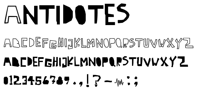 Antidotes font