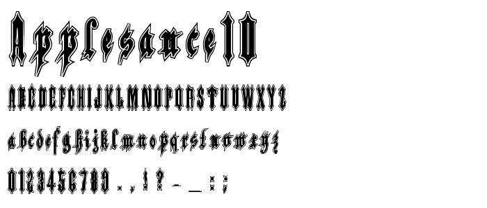 Applesauce10 font