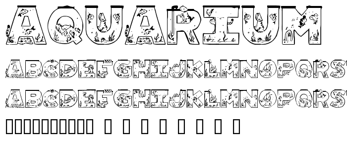 Aquarium font