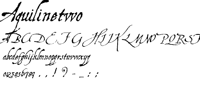 AquilineTwo font