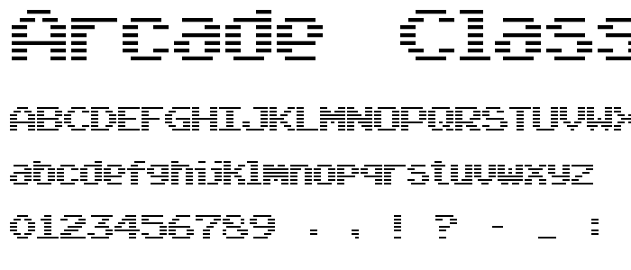 Arcade Classic font