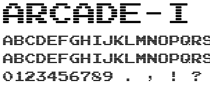 Arcade I font