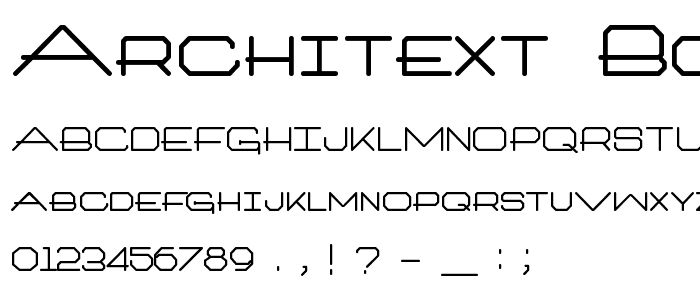 Architext Bold font