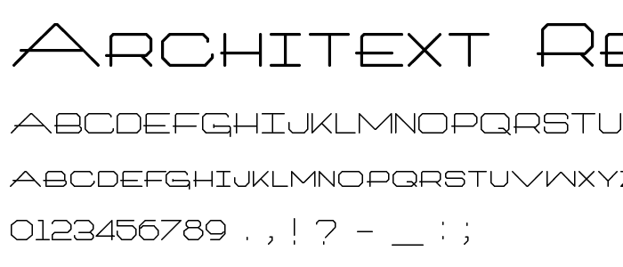 Architext Regular font