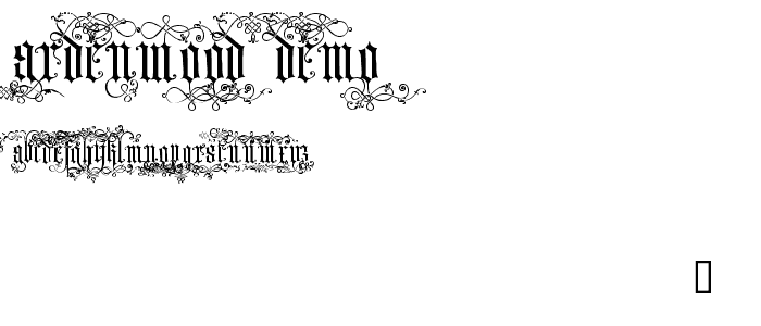 Ardenwood Demo font