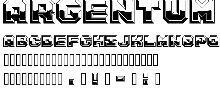 Argentum Shine font