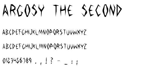 Argosy the Second font