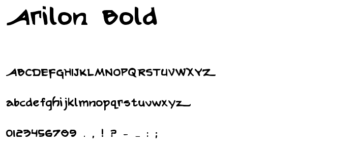 Arilon Bold font