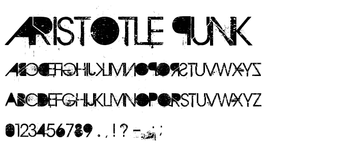 Aristotle Punk font