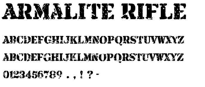 Armalite Rifle font