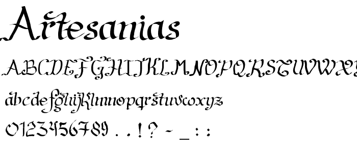 Artesanias font