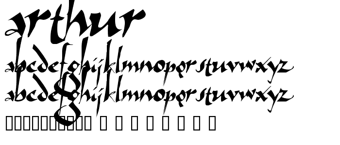 Arthur font