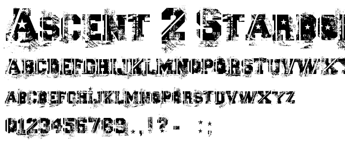 Ascent 2 Stardom font