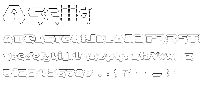 Asciid font