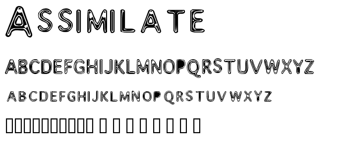 Assimilate font