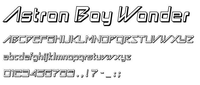 Astron Boy Wonder font