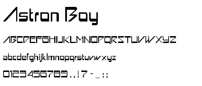 Astron Boy font