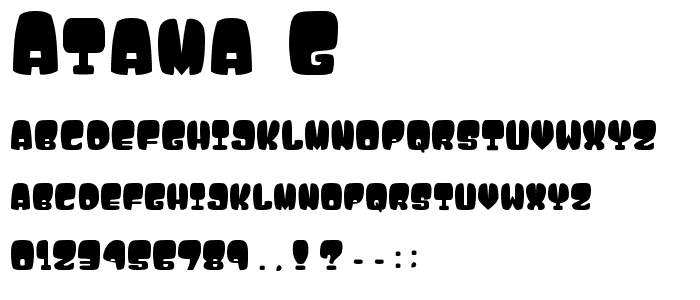 Atama__G font