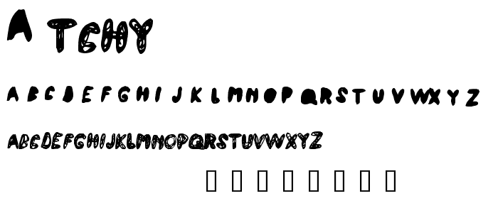 Atchy font