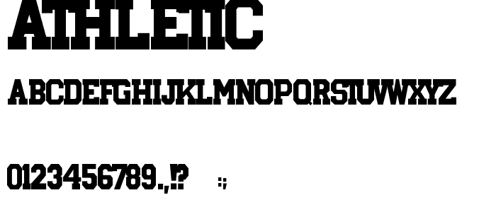 Athletic font