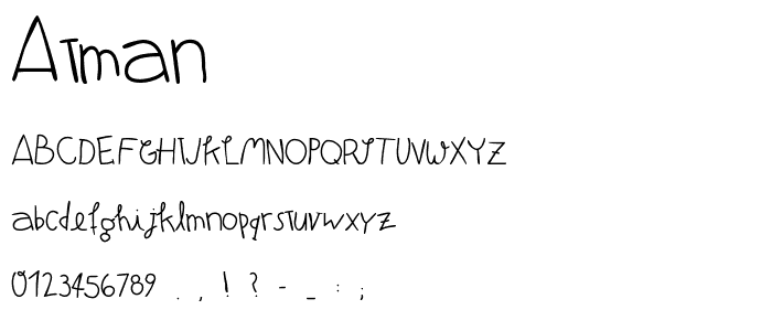 Atman font