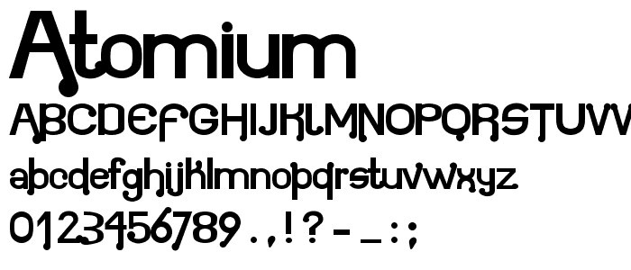 Atomium font