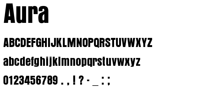 Aura font