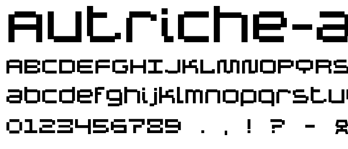 Autriche ALT font