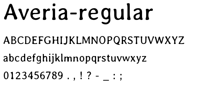 Averia-Regular font