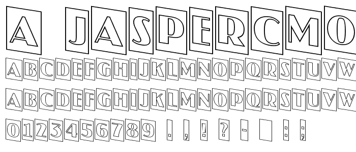 a_JasperCmOtlDn font