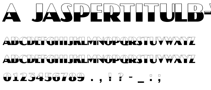 a_JasperTitulB W font